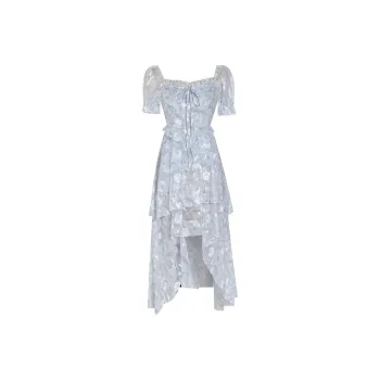Incolore Short Sleeved Dresses Women's Blue