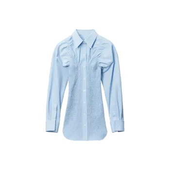 Alexander Wang Long Sleeved Dresses Women's Light Blue