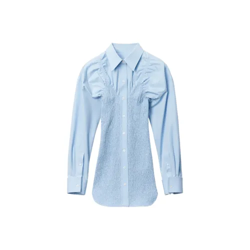 Alexander Wang Long Sleeved Dresses Women's Light Blue