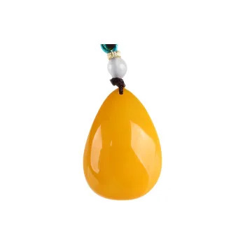 POSILAN Amber Beeswax Necklaces Unisex
