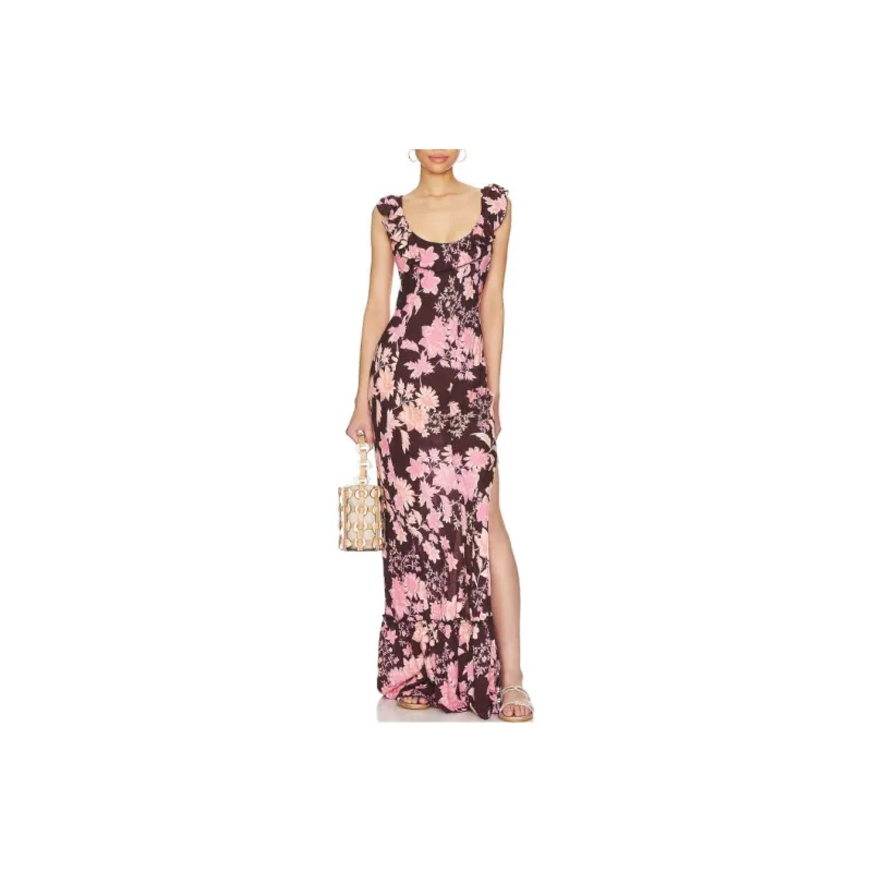 FREE PEOPLE Slip Dresses Women's Brown-0