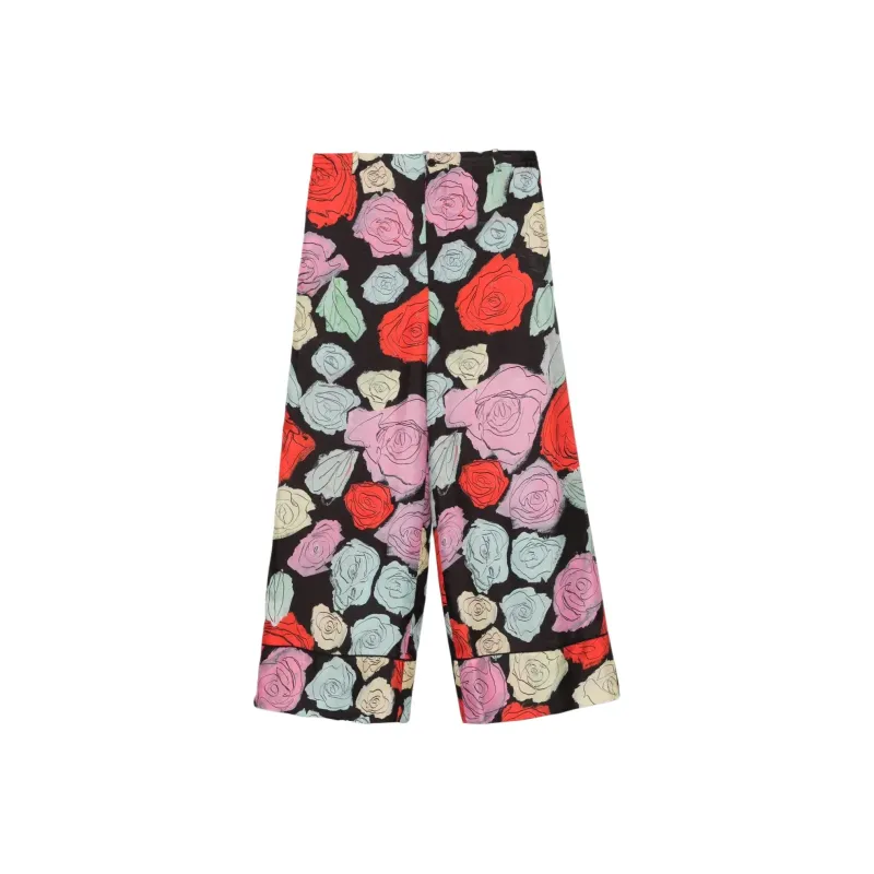 MARNI Floral print Trousers-0