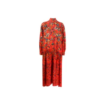 Givenchy Long-Sleeved Dresses Women's Red