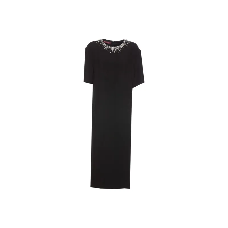 GUCCI Embellished Crewneck Midi Dress-0