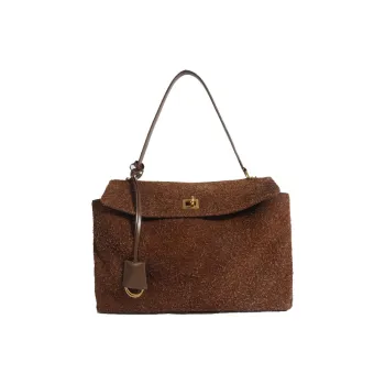 Bullrun Snowflake Brushed Matte Shoulder Bag, Crossbody Bag, Handbag Regular Women's Mocha