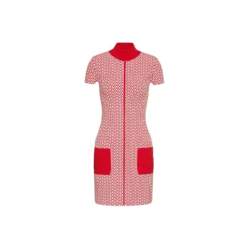 Valentino Short-Sleeved Dresses Women's Red