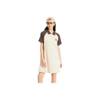 Hotwind Short Sleeved Dresses Women's Beige Brown