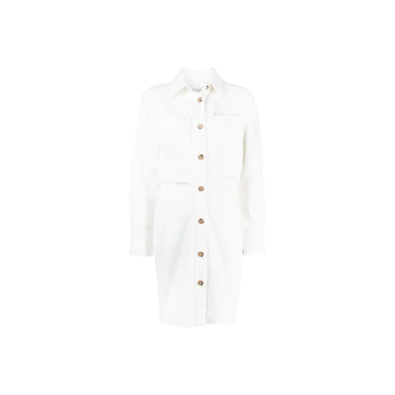 NANUSHKA Chest-pocket Cotton Shirt Dress-0