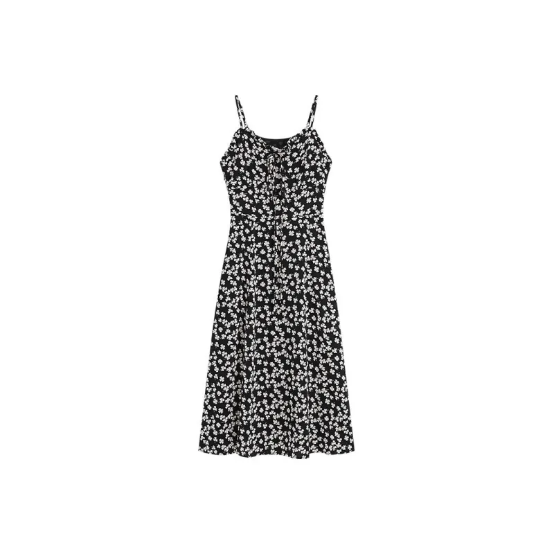 Migu Slip Dresses Women's Black-0