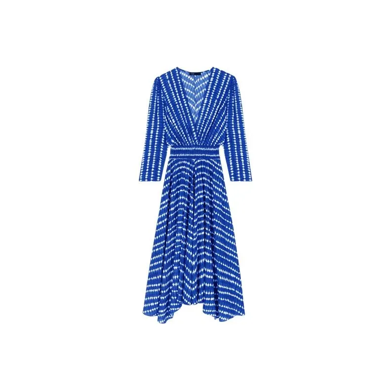 Maje Long-Sleeved Dresses Women's Blue-0