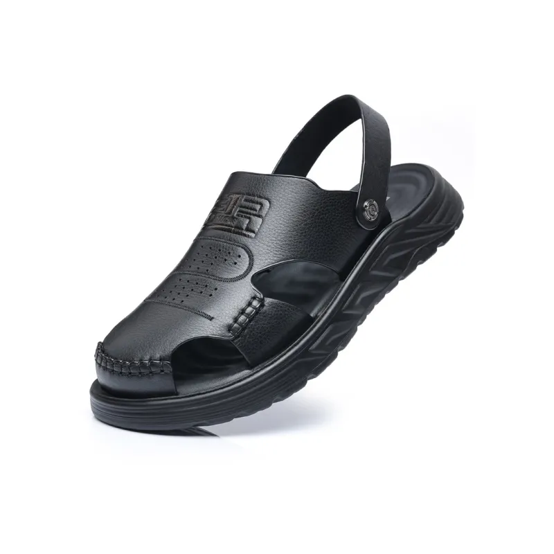 KACHILANG Beach Sandals Men Black-2