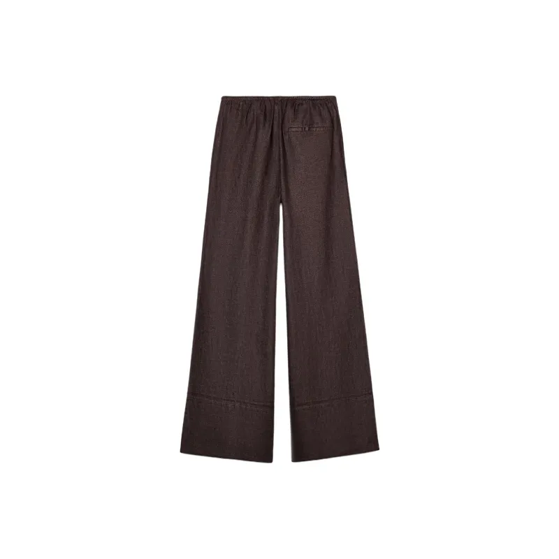 ZARA ZW Series Casual Pants Women's Brown-1
