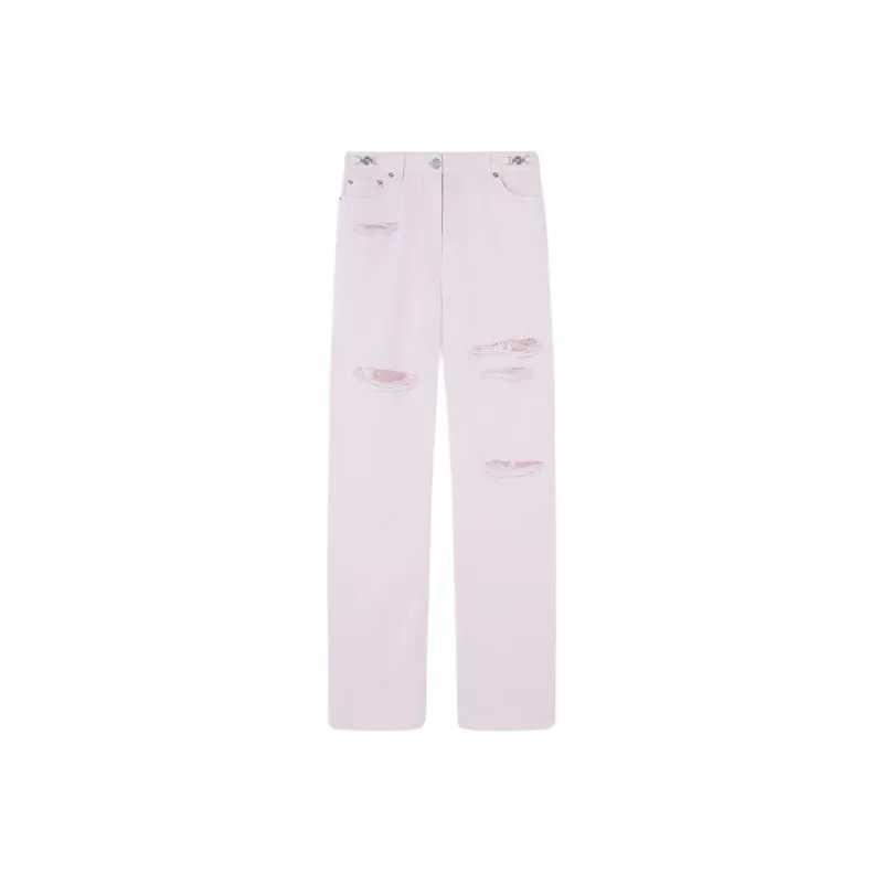 VERSACE La Medusa '95 Distressed Jeans-0