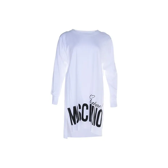 MOSCHINO Long Sleeved Dresses Women's White-0