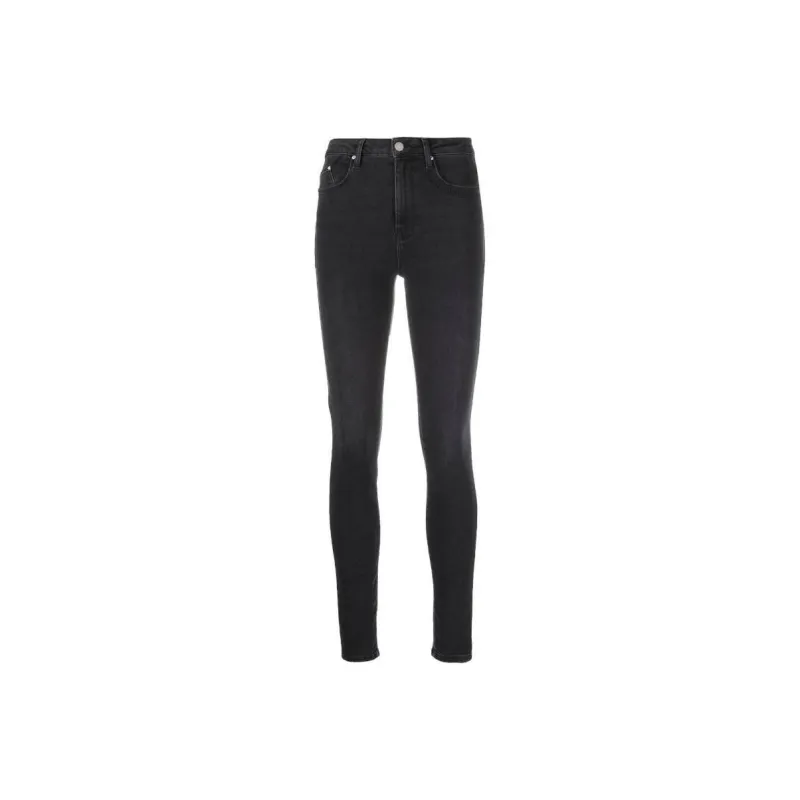 KARL LAGERFELD Logo-embroidered High-waisted Skinny Jeans-0