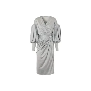 Burberry Puff Sleeve Wrap Dress