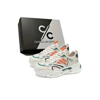Colorful Creations Slip Resistant, Abrasion Resistant, Breathable Low Top Chunky Sneakers Men's