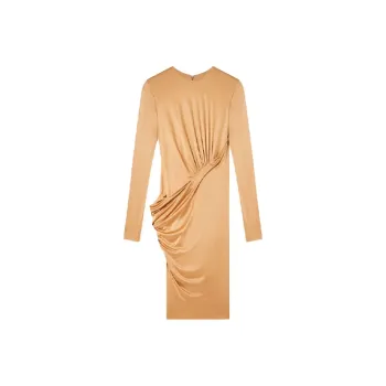 VERSACE Long-Sleeved Dresses Women's Brown