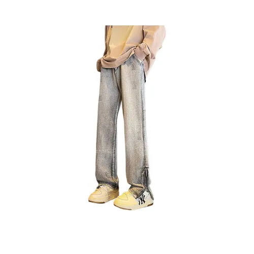 Lulifama Jeans Unisex Yellow Mud
