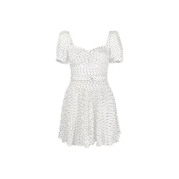 Self portrait Short Sleeved Dress Women's White