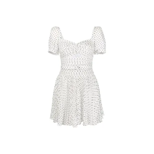 Self portrait Short Sleeved Dress Women's White