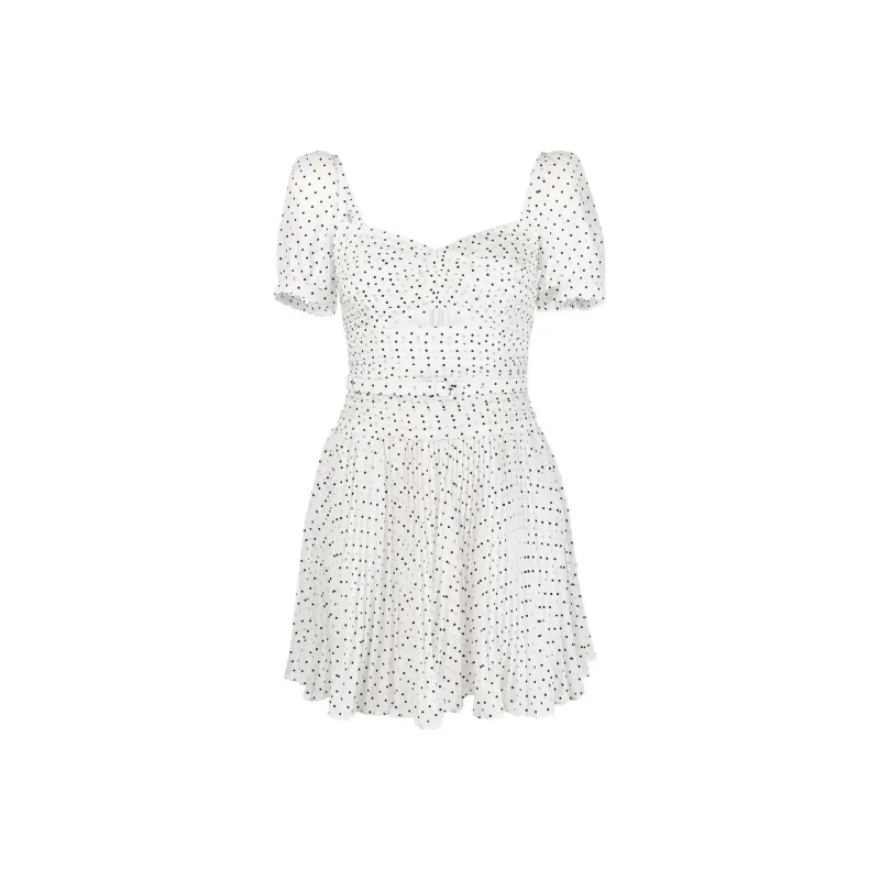 Self portrait Short Sleeved Dress Women's White-0