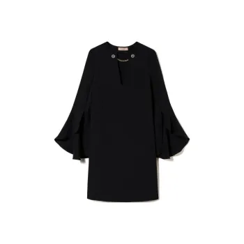 TWINSET MILANO Long-Sleeved Dresses Women's Black