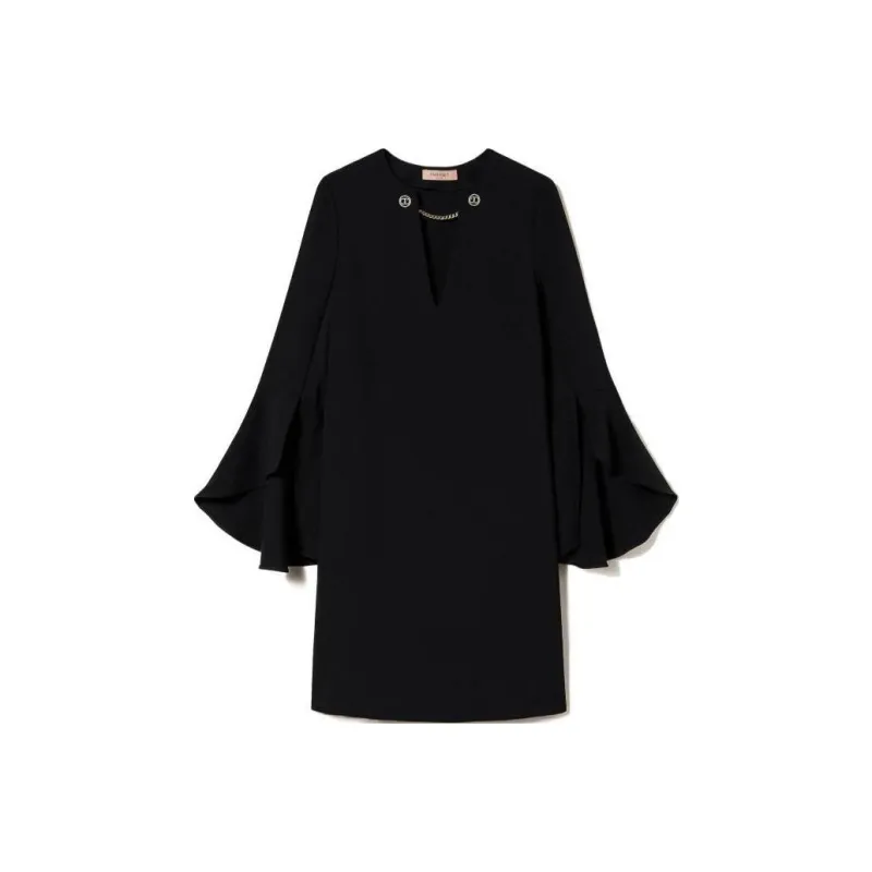 TWINSET MILANO Long-Sleeved Dresses Women's Black-0