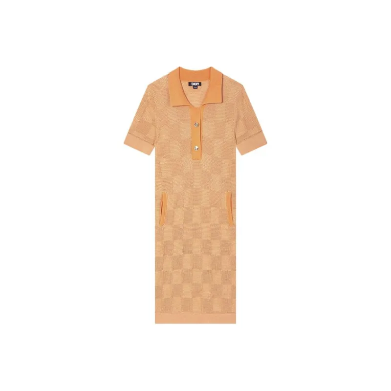 DKNY Short-Sleeved Dresses Women's Light Orange-0