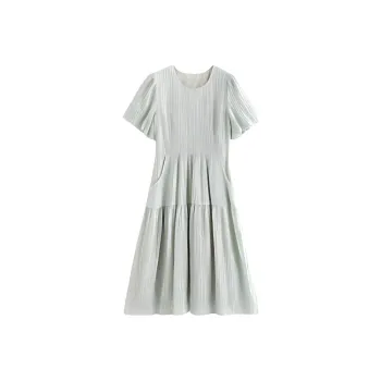 Initial Language Short-Sleeved Dresses Women's