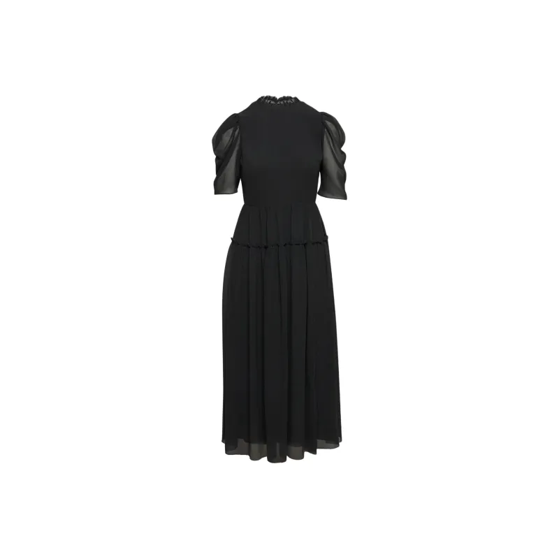 ARITZIA Wilfred Parlour Dress Short-Sleeved Dresses Women's BLACK/Black-0