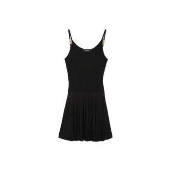 FANSIZHE VERSACE SS22 Slip Dresses Women's Black