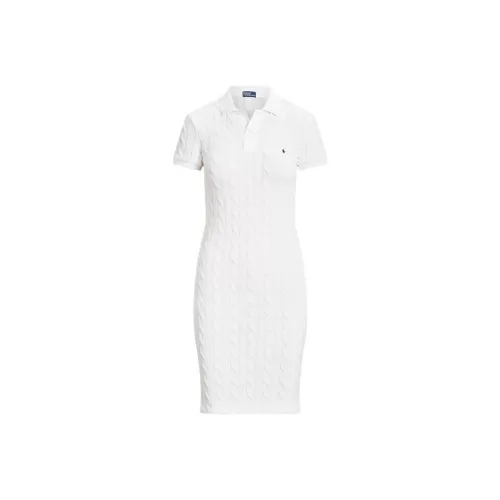 Polo Ralph Lauren Short Sleeved Dresses Women's White