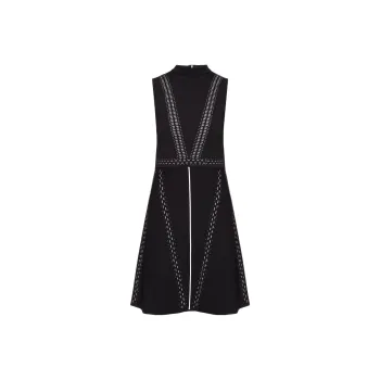VERSACE Sleeveless Dresses Women's Black