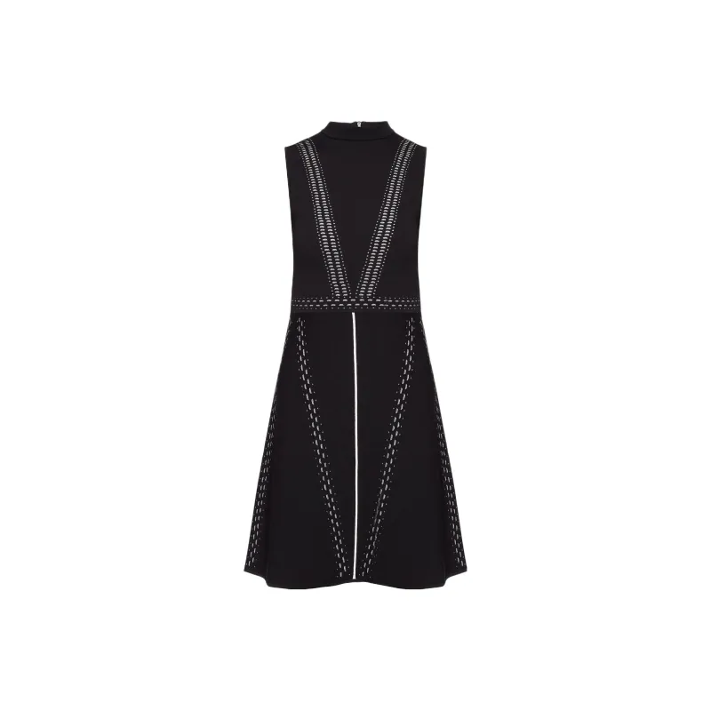VERSACE Sleeveless Dresses Women's Black-0