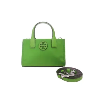 TORY BURCH Ella Nylon Tote Bag, Shopping Bag, Shoulder Bag, Handbag Mini Women's Light Green
