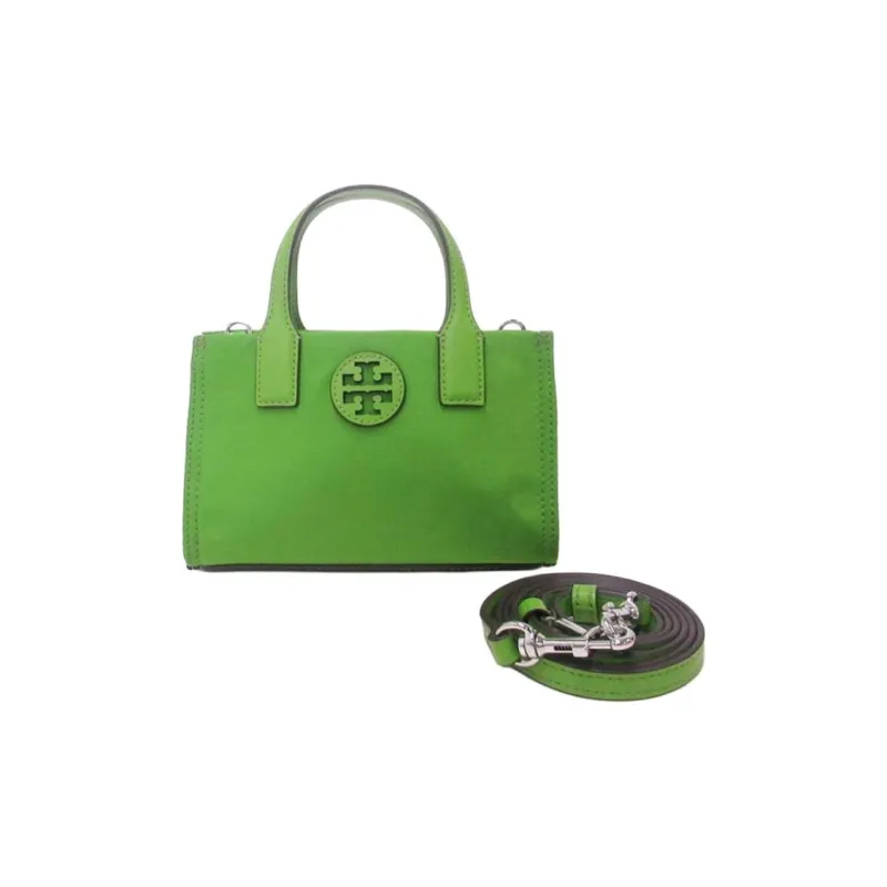 TORY BURCH Ella Nylon Tote Bag, Shopping Bag, Shoulder Bag, Handbag Mini Women's Light Green-0