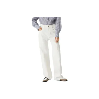Brunello Cucinelli Monili Embellished Dyed Denim Contemporary Loose Jeans