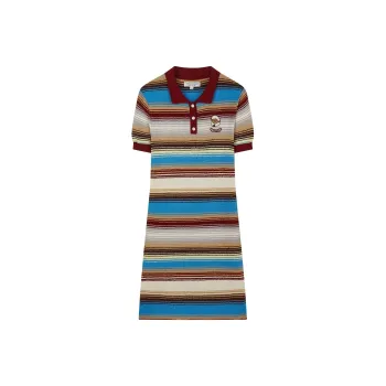 Teenie Weenie Short Sleeved Dresses Women's Color Blocking