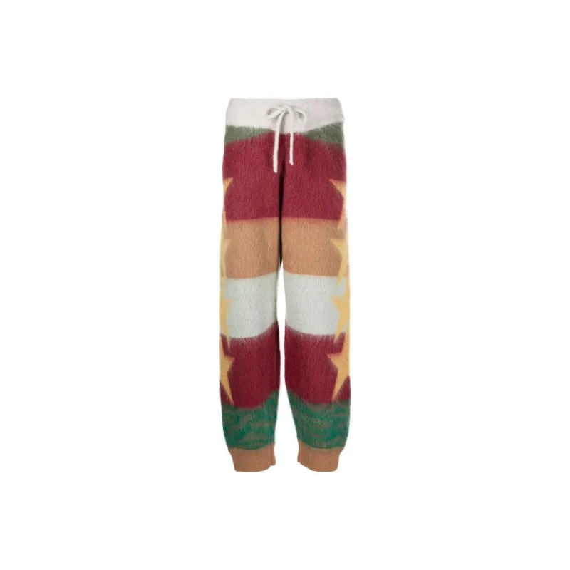 PALM ANGELS Knitted Sweatpants Women's Multicolor-0