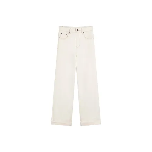 Ouyang Jeans Women's Milk White