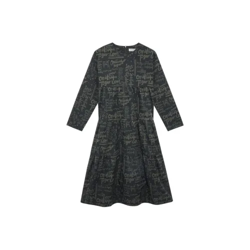 Onitsuka Tiger Long Sleeved Dress Women's Green