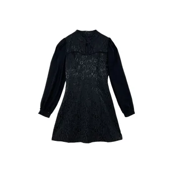 Icicofficial Long Sleeved Dresses Women's Black