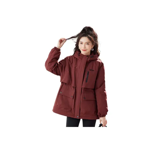 TERRE BLEUE Puffer Jacket Women's Red