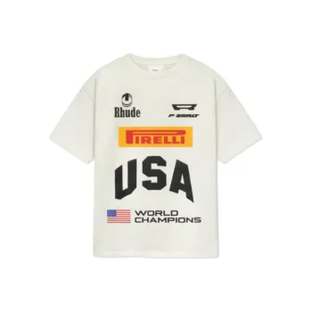 Beinaili X RHUDE Pirelli, Collaboration Edition T Shirts Unisex White