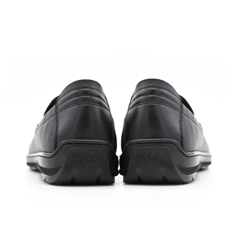 Satchi Loafers, Slip on Men's Black-5