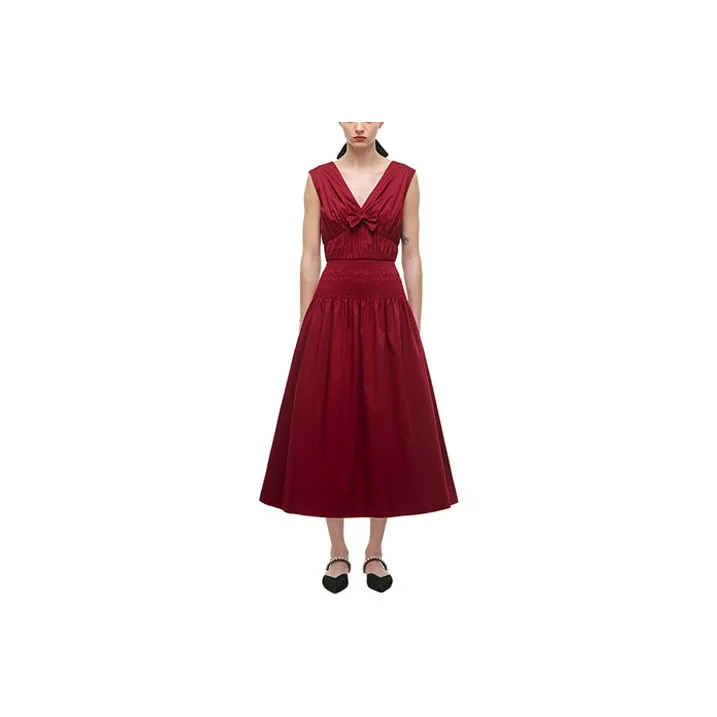 Self-portrait Sleeveless Dresses Women's Red-0