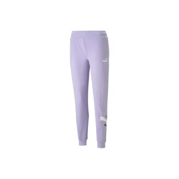 PUMA ESS+ LOGO POWER PANTS TR Knitted Sports Pants Women's Purple