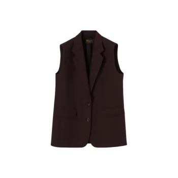 Loro Piana SS25 Cedric Vest Women's Dark Brown