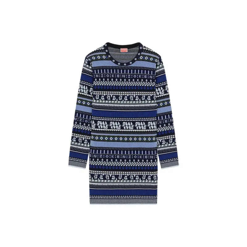 KENZO Knitted Midi Dress-0